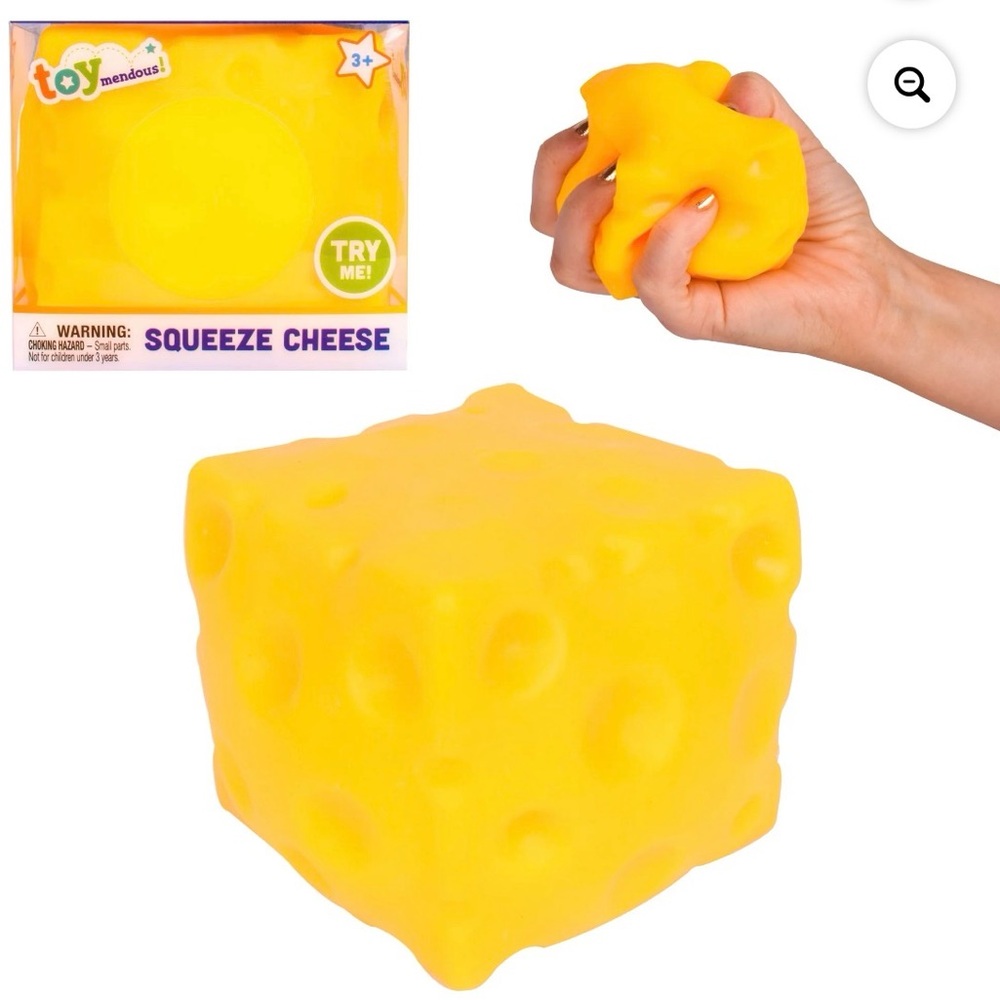 Yellow Squeeze Cheese Learning Toy - Picture 2 of 3